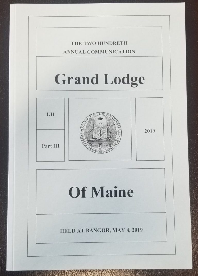 Grand Lodge Supplies Masonic Grand Lodge of Maine