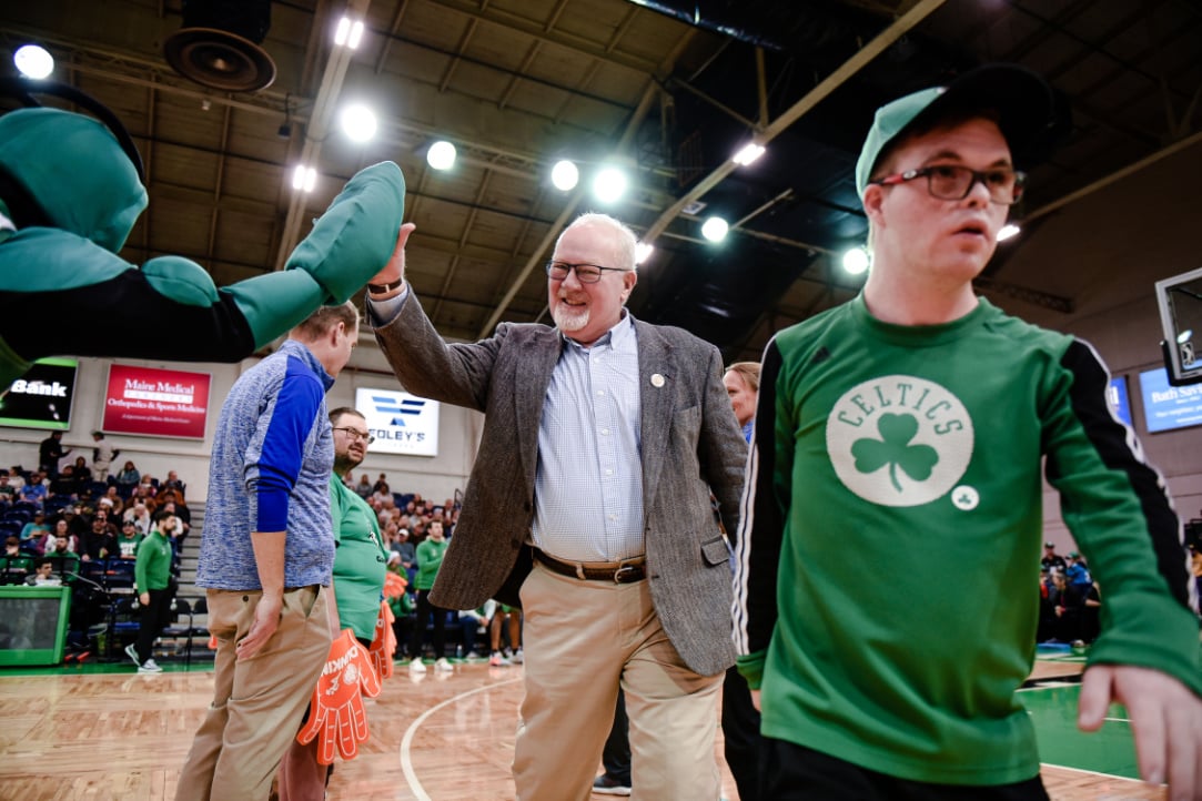 Grand master at charity Celtics game